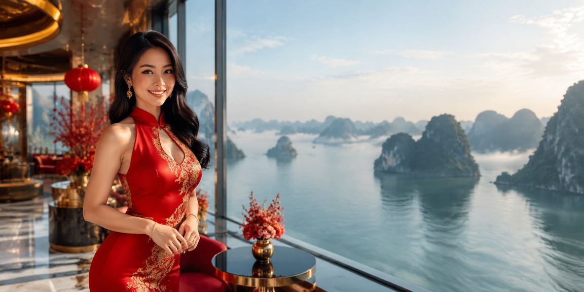 Lễ hội tiền thưởng VIP tại Vịnh Hạ Long với ánh đèn rực rỡ