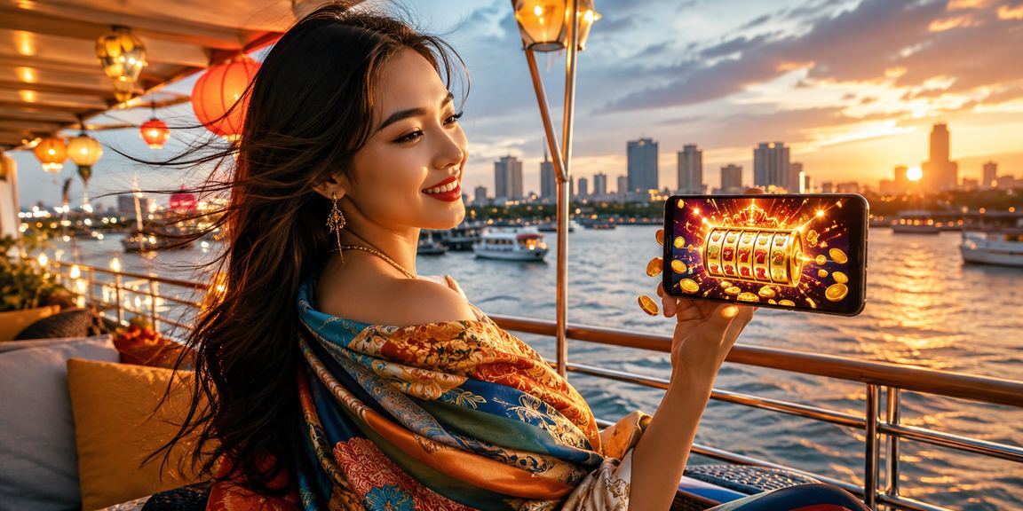 Người chơi slot game tại Sài Gòn sử dụng điện thoại trong không gian hiện đại